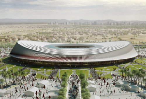 أشغال ملاعب المغرب 2025